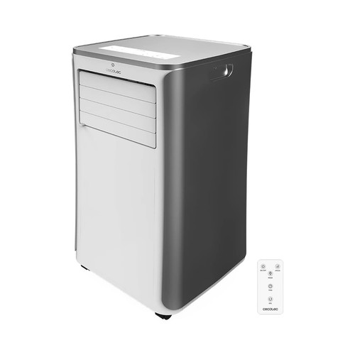 Aire acondicionado portátil CECOTEC Forceclima 9400 Soundless Heating, 9000 BTU, 5 modos, pantalla Led, deshumidificación, área 20m2