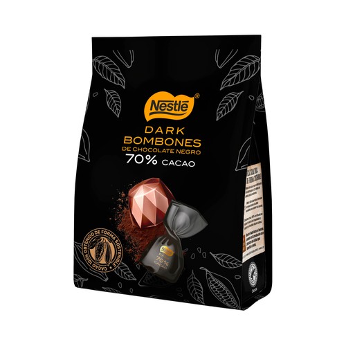 NESTLÉ Dark Bombones de chocolate negro 70% 165 g.