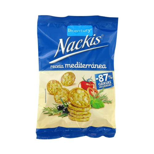 Mini tortitas Mediterráneo BICENTURY NACKIS 70 g.