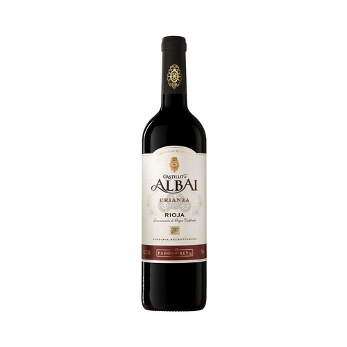 CASTILLO DE ALBAI Vendimia seleccionada Vino tinto crianza con D.O. Ca. Rioja CASTILLO DE ALBAI  botella de 75 cl.