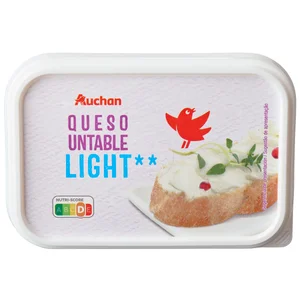 AUCHAN Queso de untar light natural 300 g. Producto Alcampo
