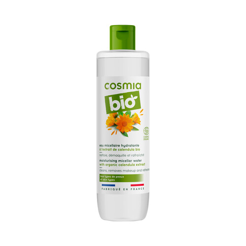 COSMIA Agua micelar con acción hidratante y desmaquillante COSMIA Bio 250 ml.