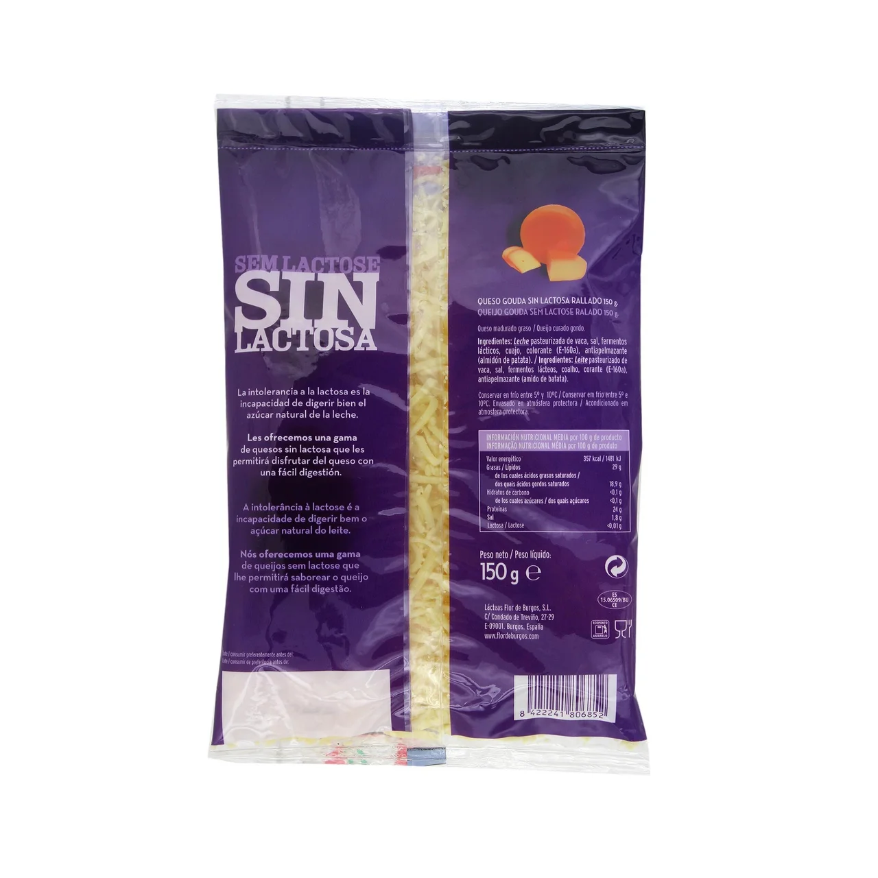 Queso rallado Gouda 150 g.