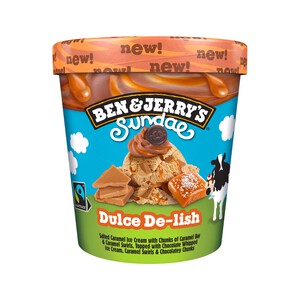 Imagen de BEN & JERRY'S Tarrina de helado sundae dulce de leche 427 ml.
