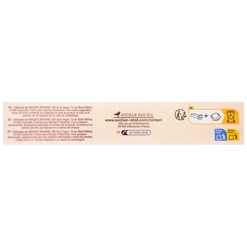 PRODUCTO ALCAMPO Bio Galletas rellenas de cacao ecológico 12 uds.