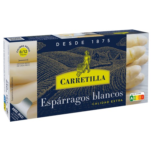 CARRETILLA Espárragos blancos 8/12 uds. lata de 150 g.