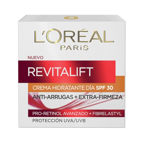 L´ORÉAL PARIS Revitalift 50 ml Crema de día antiarrugas con Pro-Retinol y proteccion solar 30.