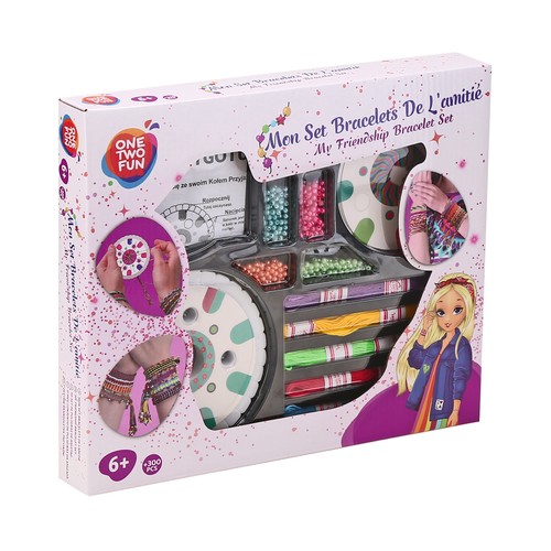 Set de Abalorios para hacer Pulseras +5 Años ONE, TWO FUN