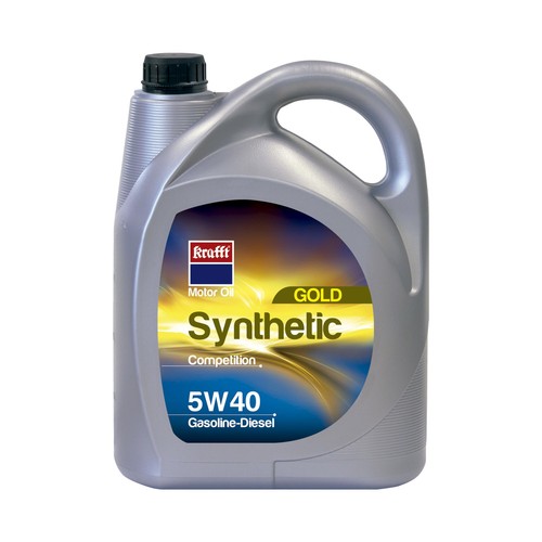 Aceite sintético para vehículos con motores de gasolina o diésel  KRAFFT Gold Synthetic competition 5 litros.