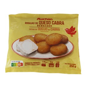Imagen de AUCHAN Rodaja de queso de cabra empanado 250g
