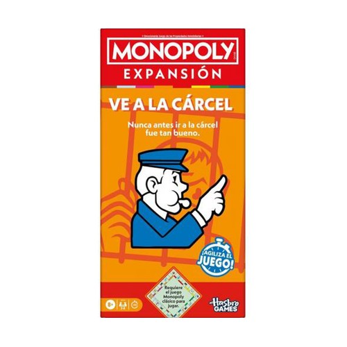 Juego de mesa MONOPOLY Ve a la cárcel.