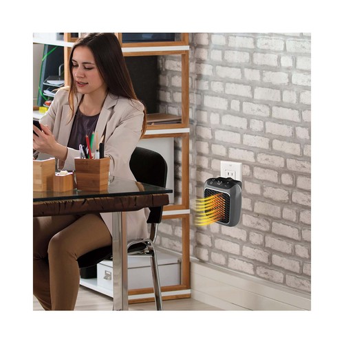 Calefactor de pared portátil HANDY HEATER Turbo 800, 800W, termostato, temporizador.