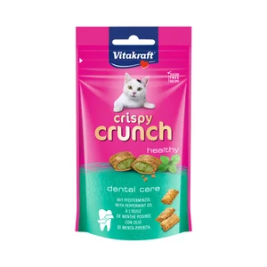 VITAKRAFT Snacks para gatos a base de aceite de menta, cuidado dental VITAKRAFT CRISPY CRUNCH 60 g.