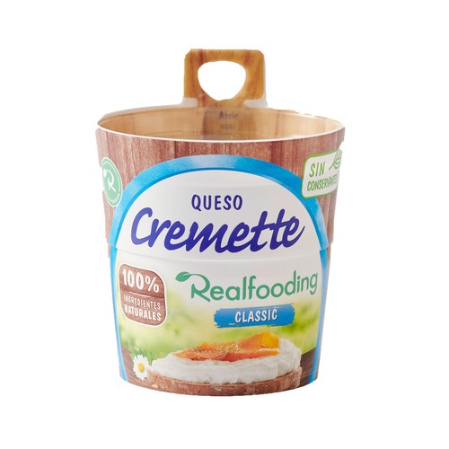 Queso blando pasteurizado Classic, 100 % ingredientes naturales CREMETTE 150 g.
