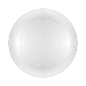 Imagen de Set de 10 platos desechables de cartón blanco especial para pizzas, 32cm., VAJILLA DESECHABLE.