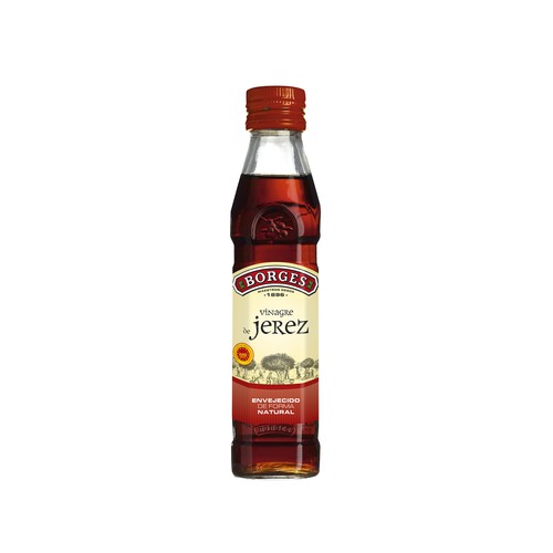 BORGES Vinagre de vino de Jerez con denominación de origen Jerez botella de 250 ml.