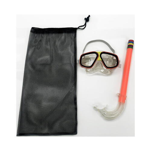 Set de buceo junior con gafas, gubo y bolsa, varios colores, DEPORTES.