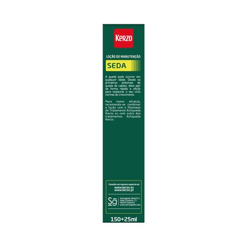 KERZO Seda Loción anti-caída, eficaz contra caida leve 175 ml.