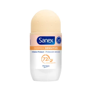 SANEX Dermo+ sensitive Desodorante roll on para mujer anti transpirante hasta 72 horas 50 ml.