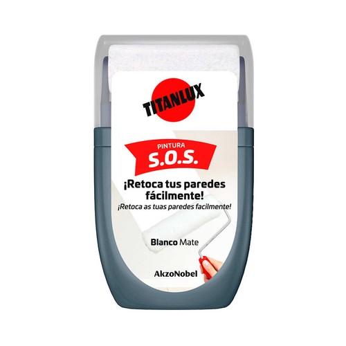 TITANLUX Tester pintura plástica de interior y exterior, Latester Retoques 30ml