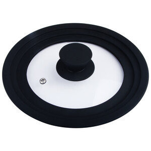 Imagen de Tapa de cristal con borde de silicona para sartenes de 16 a 20 cm. ACTUEL.