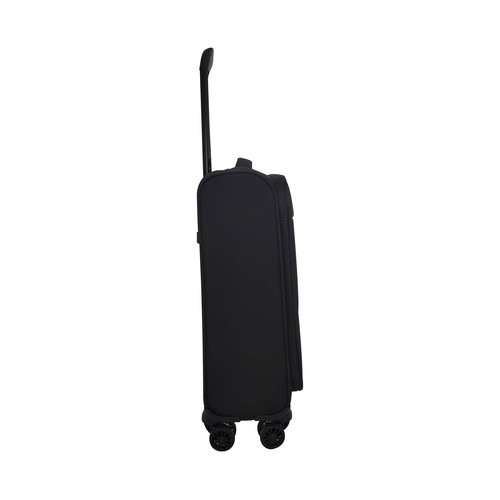 Maleta de cabina tipo trolley  soft 8 ruedas 55cm negro. AIRPORT
