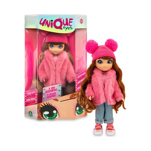 Muñeca fashion doll de ojos mágicos UNIQUE EYES