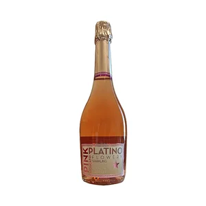 PLATINO Vino Moscato espumoso rosado botella 75 cl.