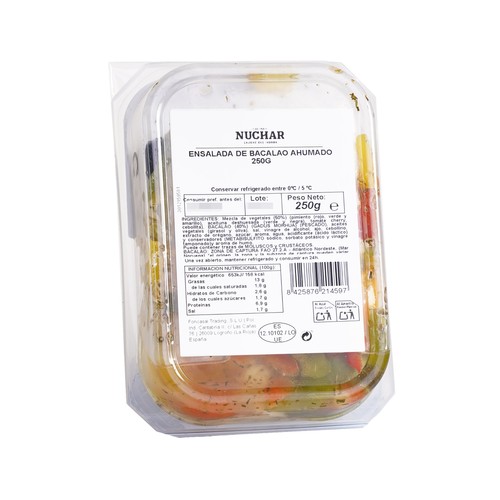 NUCHAR Ensalada de bacalao ahumado 250 g. 