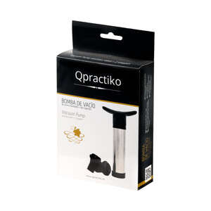 Imagen de Bomba de vacío y 2 tapones para botellas de vino, QPRACTIKO.
