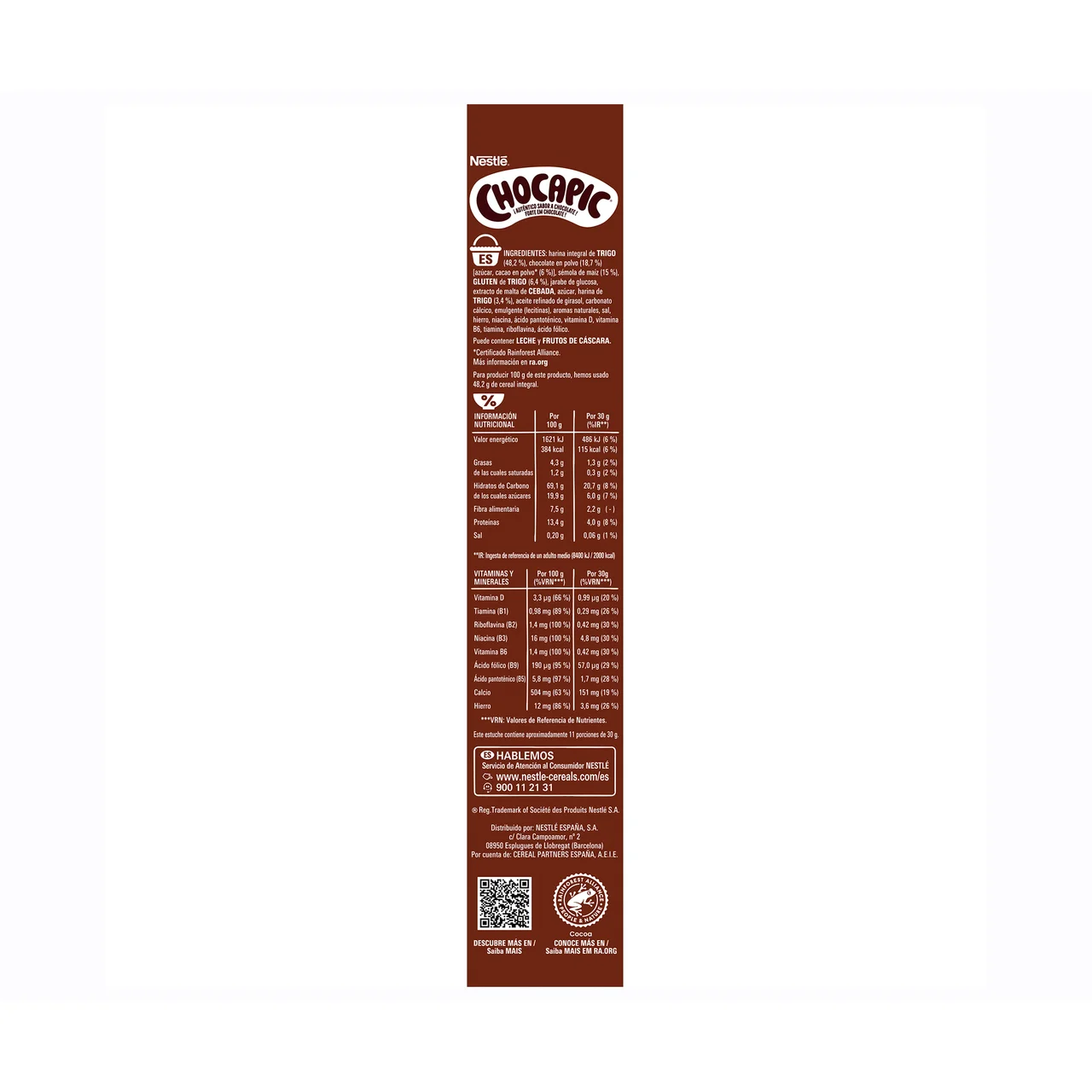 Cereales chocapic proteína 340 g.