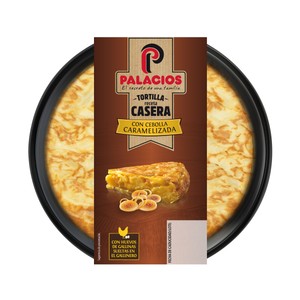 PALACIOS Tortilla de patatas receta casera con cebolla caramelizada 300 g.