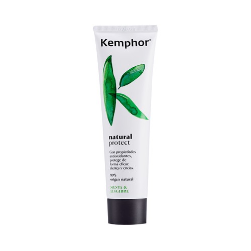 KEMPHOR Natural care Pasta de dientes con Jenjibre y Menta y un 99% de ingredientes de origen natural  100 ml.