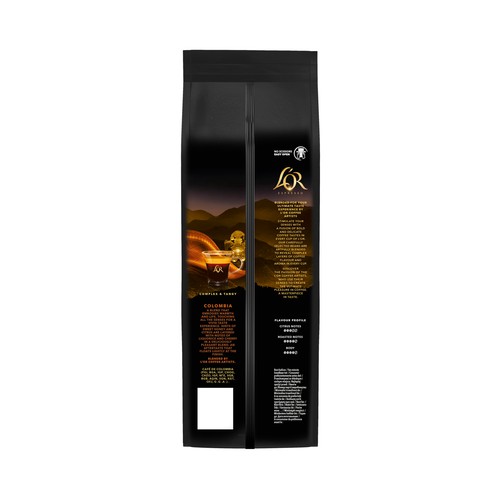 L´OR ESPRESSO Café en grano espresso Colombia I8,  500 g.