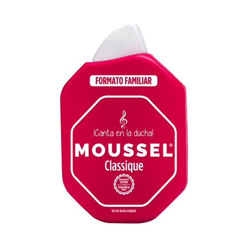 MOUSSEL Classique Gel de baño o ducha con pH neutro y aceites esenciales 900 ml.