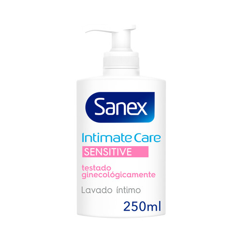 SANEX Intima care sensitive Jabón líquido hipoalergénico para la higiene íntima 250 ml.