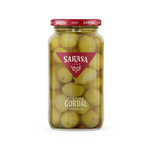 SARASA Aceitunas gordal picantes SARASA 520 g.