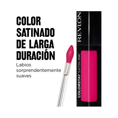 REVLON Colorstay satin inktono 102 Seal the deal  Pintalabios líquido de larga duración y acabado satinado.