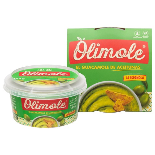 LA ESPAÑOLA Salsa de aceitunas estilo guacamole, con un toque de jalapeño picante 165 g.