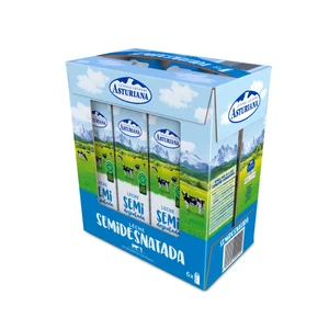 CENTRAL LECHERA ASTURIANA Leche de vaca semidesnatada de origen español 6 x 1 l.