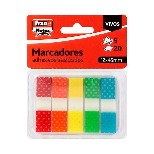 Marcadores traslúcidos vivos, FIXONOTES.