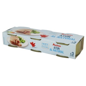PRODUCTO ALCAMPO Atún al natural pack 3 uds. x 56 g.