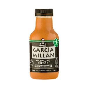 Imagen de GARCÍA MILLÁN Gazpacho fresco no pasteurizado, elaborado sin pan y con aceite de oliva virgen extra GARCÍA MILLÁN 330 ml.