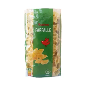 PRODUCTO ALCAMPO Pasta Farfalle de calidad superior paquete de 500 g.