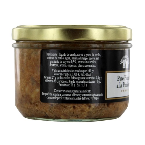LES TROIS CHEFS Paté picante a la pimienta 170 g.