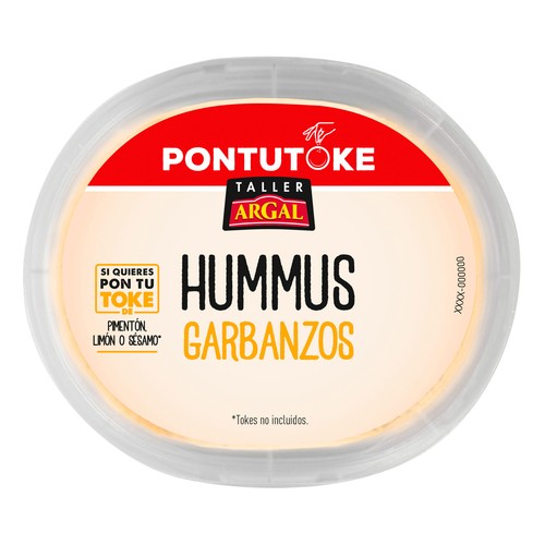 ARGAL Pontutoke Hummus de garbanzos, listo para tomar 220 g.