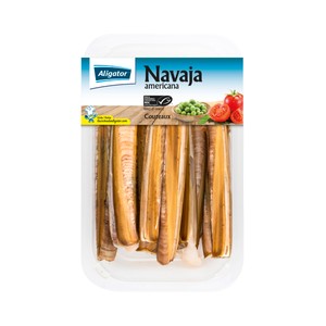Imagen de ALIGATOR Navajas americana crudas, enteras y congeladas con certificación MSC ALIGAOTOR 400 g.