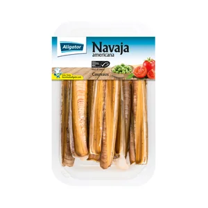 ALIGATOR Navajas americana crudas, enteras y congeladas con certificación MSC ALIGAOTOR 400 g.