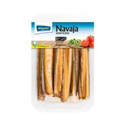 ALIGATOR Coquina ultracongelada pescadas en el mar mediterráneo ALIGATOR 250 g.