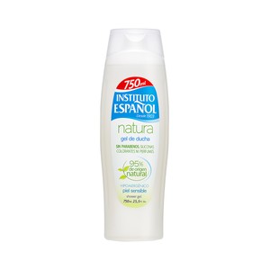 Imagen de INSTITUTO ESPAÑOL Gel para baño o ducha con un 95% de ingredientes de origen natural, espeical pieles sensibles INSTITUTO ESPAÑOL Natura 750 ml.